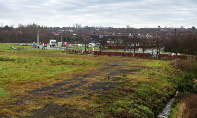The proposed site of the pub/restaurant development at Broxden Business Park.