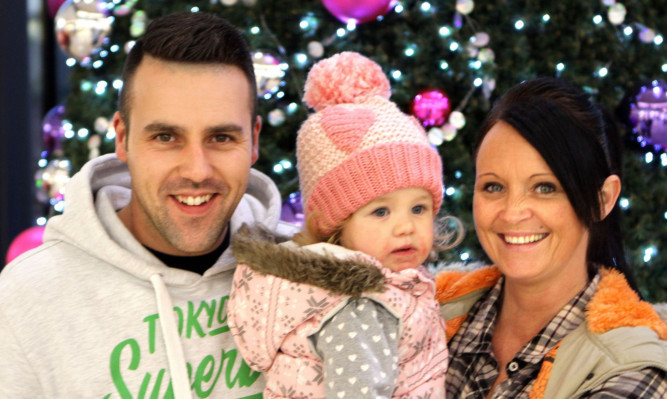 Jimmy and Tanya Balfour with daughter Layla.