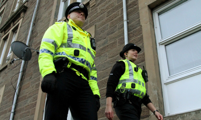 Chief Inspector Ally Reid and Constable Iona McIntyre on patrol.