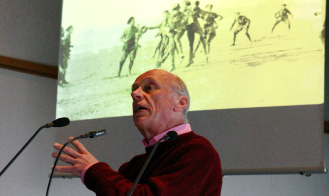 Norman Watson during his talk.