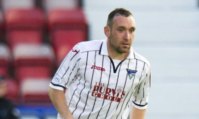 Michael Moffat in action for Dunfermline