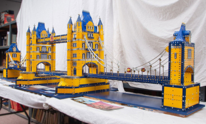 The Tower Bridge model.