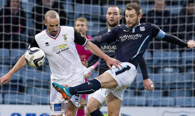Kevin Thomson in action during Saturday's game with Inverness.