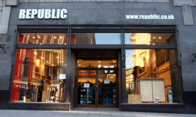 The Republic store on Dundee's High Street is one of those to have closed its doors.