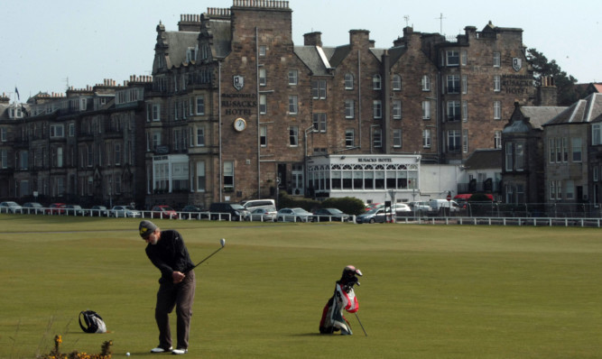 The Rusacks Hotel beside the Old Course.