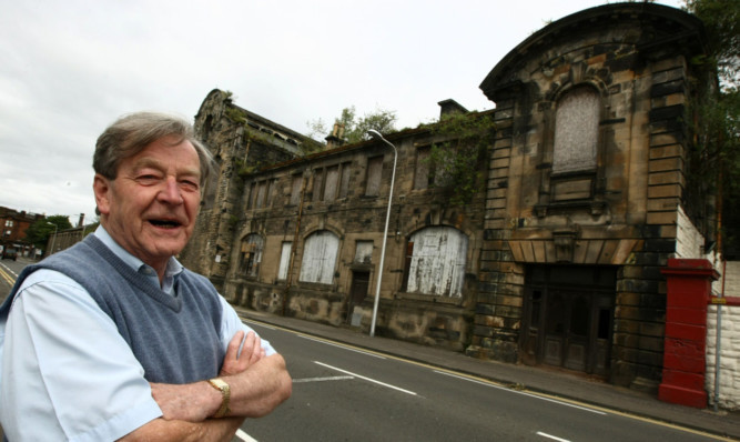 David Henderson at the former Victoria Power Station in Kirkcaldy.