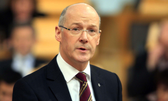 Finance Secretary John Swinney launched a policy paper during a meeting with business leaders in Stirling.