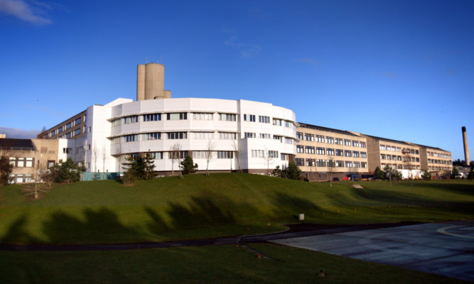 Kris Miller, Courier, 10/12/12. Picture today shows Ninewells Hospital where a pensioner went missing prompting fears for her safety.