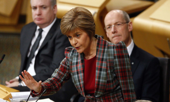 First Minister Nicola Sturgeon answers questions.