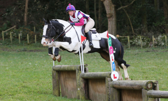 Jo Heaton and Hobo returned to competition on song to win the adult open section at Kinnairds autumn hunter trials