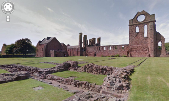 Street View image of Arbroath Abbey.