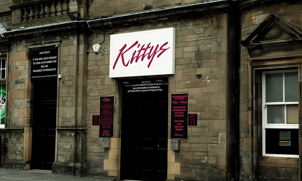 John Stevenson. Courier. 14/02/14. Fife. Kirkcaldy. Pic shows Kittys Nite Club, Hunter Street . NOTE ,Pic to be filed just in case it was the club involved in the Ecstacy tablet incident where on thursday night where a youth has been hospitalised.