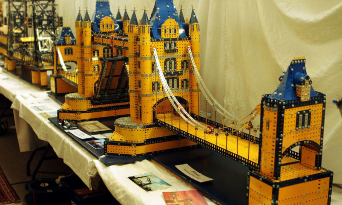 The Meccano model of the Tower Bridge