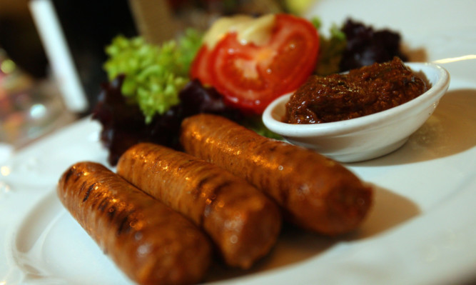 The merguez sausages.