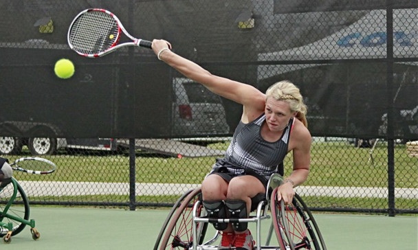 Wheelchair tennis grand slam champion Jordanne Whiley.
