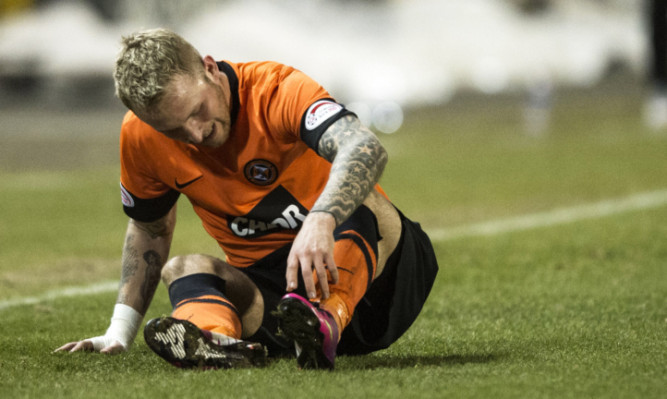 Johnny Russell suffered the injury against Inverness CT last week.