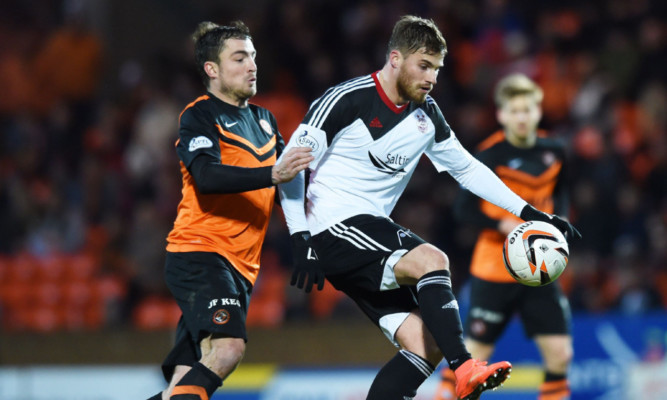Paul Paton in action against Aberdeen at the weekend.