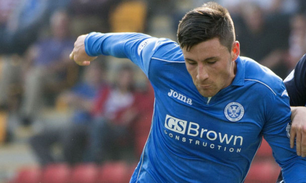 St Johnstone's Michael O'Halloran in action