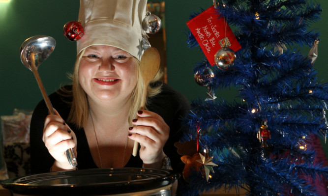 Kerry Swankie, ready to rustle up some Christmas dinners.