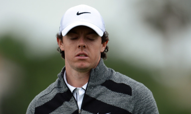 Rory McIlroy looks dejected before walking out on the Honda Classic.