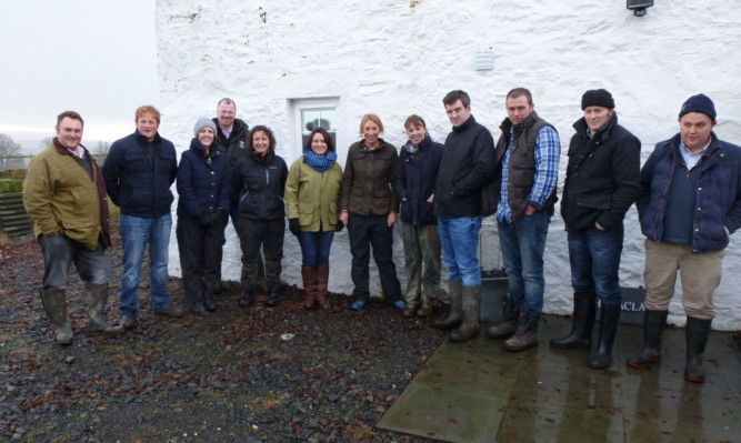 All the starter farm tenants got together at Rhynaclach starter farm