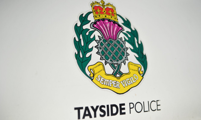 Kim Cessford - 08.11.12 - FOR FILE - pictured is the Tayside Police logo on a police vehicle