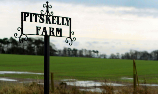 The proposed site off the A92 at Pitskelly Farm.