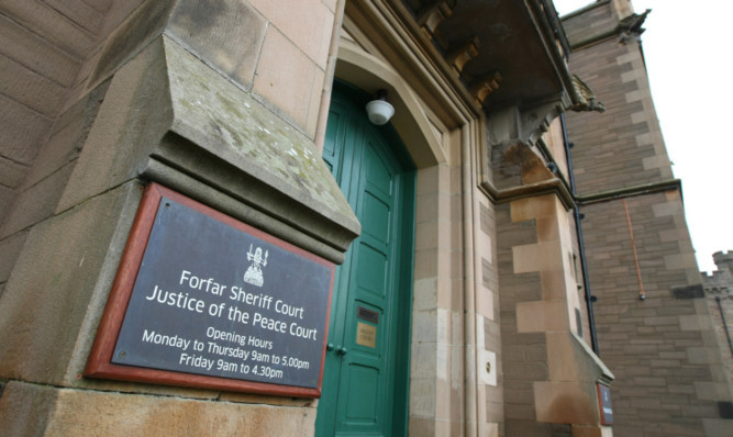 Kevin Robertson was sentenced to 8 months in prison at Forfar Sheriff Court.