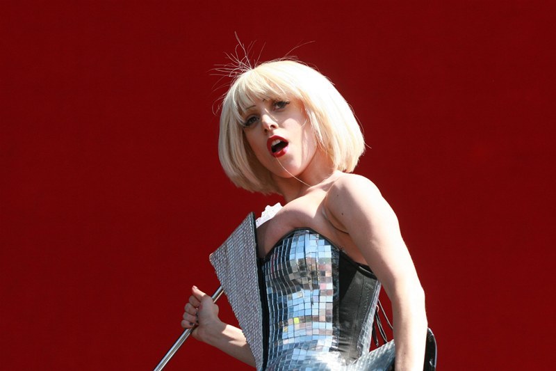 singer Lady Gaga performs at the T in the Park music festival, Balado, Kinross