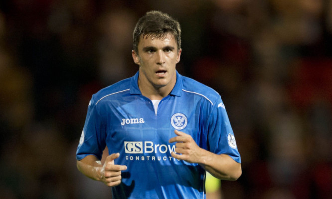 Adam Morgan on his St Johnstone debut