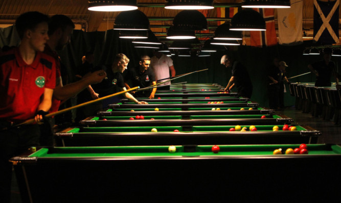 The World Blackball Pool Championships at Bells Sports Centre in Perth in October.