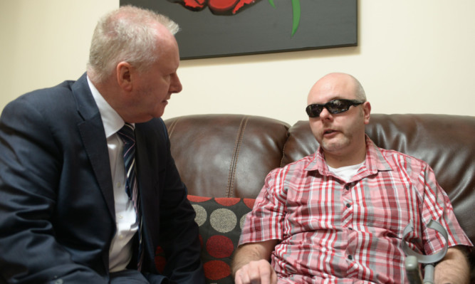 eith Swankie during his meeting with former health minister Alex Neil.