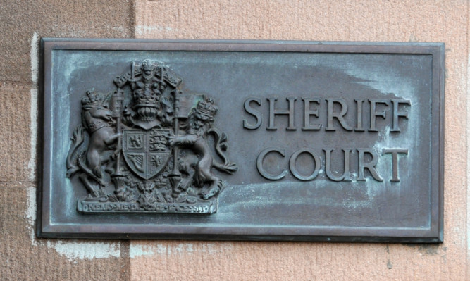 Kim Cessford - 03.05.12 - FOR FILE - pictured is the sign at Sheriff Court in Forfar