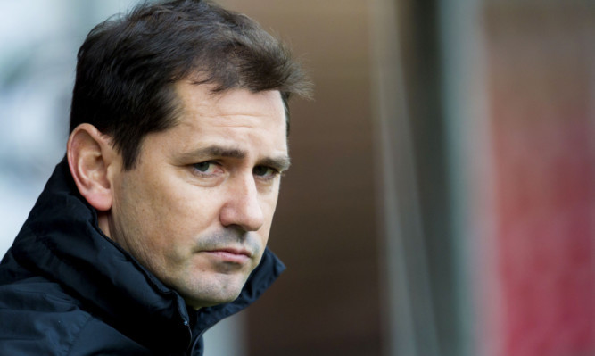 Jackie McNamara decided not to speak after the Tayside derby.