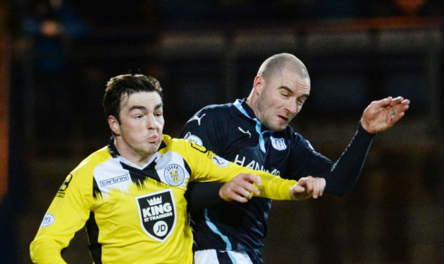 James McPake (right) in action against St Mirren.