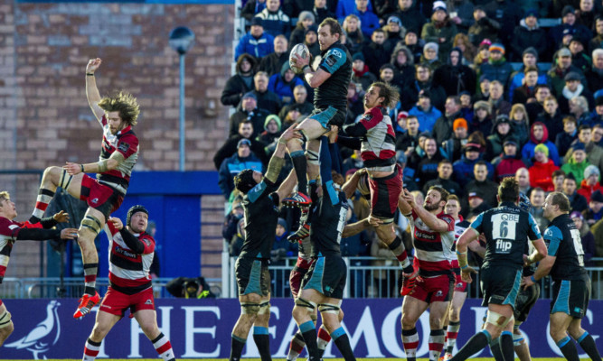 Al Kellock: a masterly display in the lineout for Glasgow at Scotstoun.