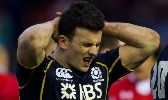 Matt Scott typifies Scotland's frustration at full-time.