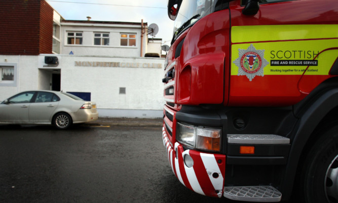 Firefighters from Balmossie were called to the scene.