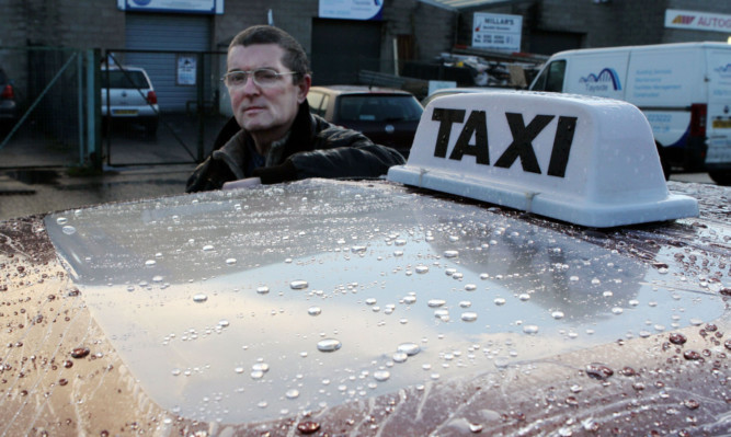 George Aimer has had to tape over his sunroof.