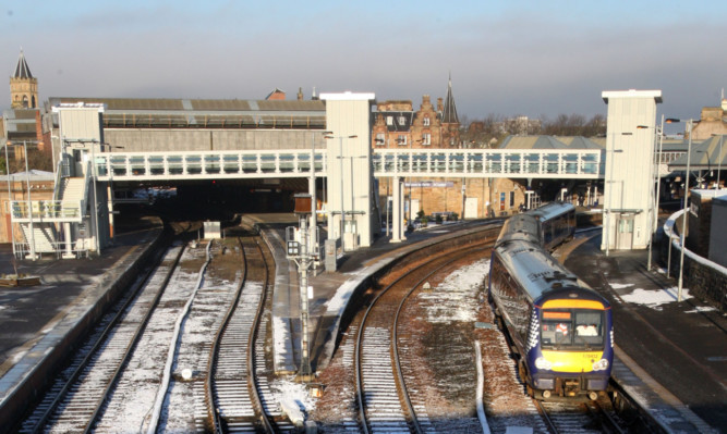 The bridge at Perth station.