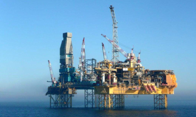 The Elgin gas platform in the North Sea