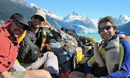 Mark Beaumont (right) and his expedition companions.