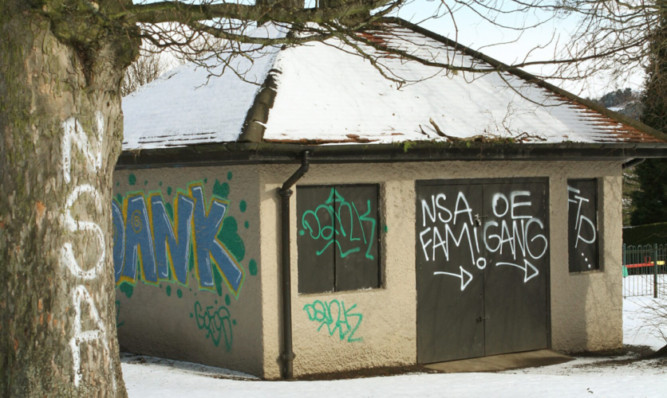 Police are investigating vandalism at Victoria Park.
