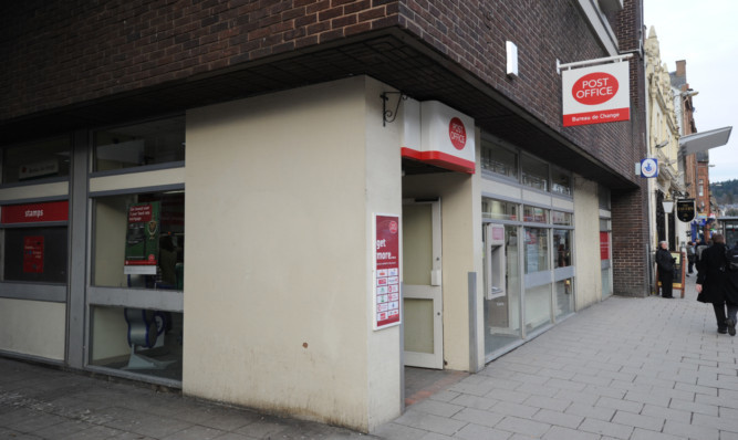 Kim Cessford - 07.02.13 - pictured is the Post Office on South Street, Perth - words from Paul Reoch