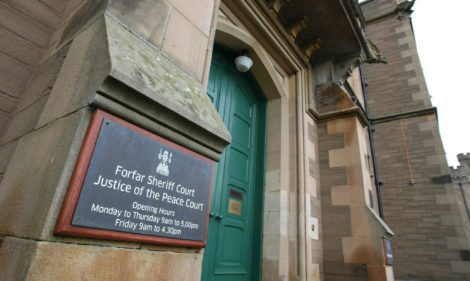 Harry Garden was banned from driving for five years at Forfar Sheriff Court.