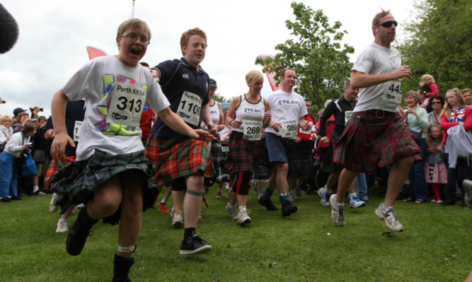Organisers of One Big Weekend hope that the event will capture the imagination of local runners, as the Kilt Run, above, did last year.