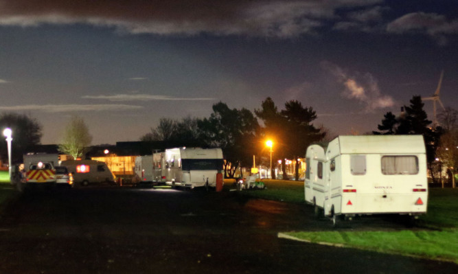 The new Traveller camp in Whitfield.