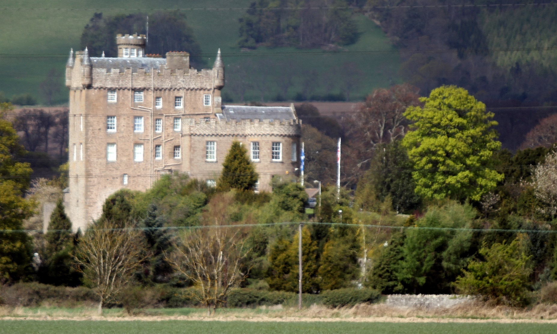 Building exterior of HMP Castle Huntly, near Longforgan.    Castle Huntly open prison.