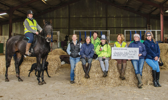 North East Fife riding Club boosted the fight against equine grass sickness by raising funds through a series of combined training events during the summer
