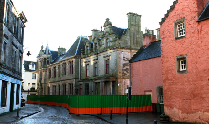 Work began at the site in the town centre early last month.